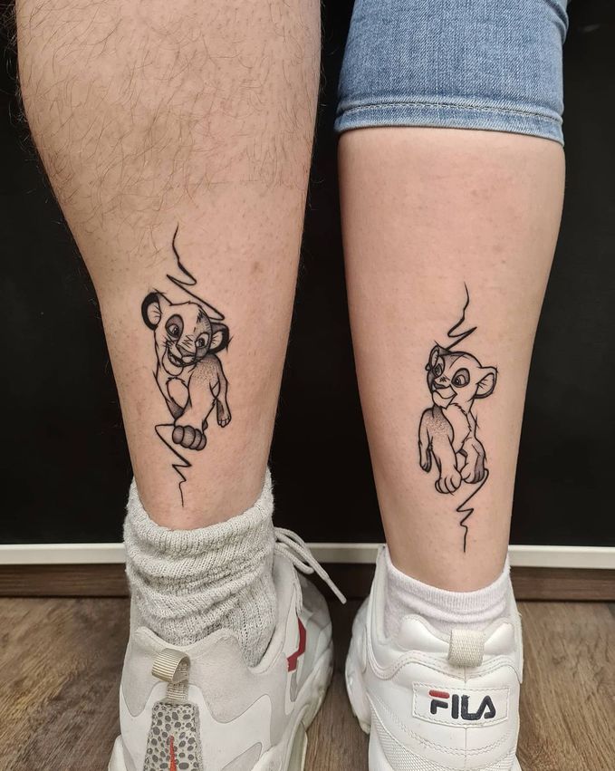 Тату для влюбленных: красивые парные татуировки