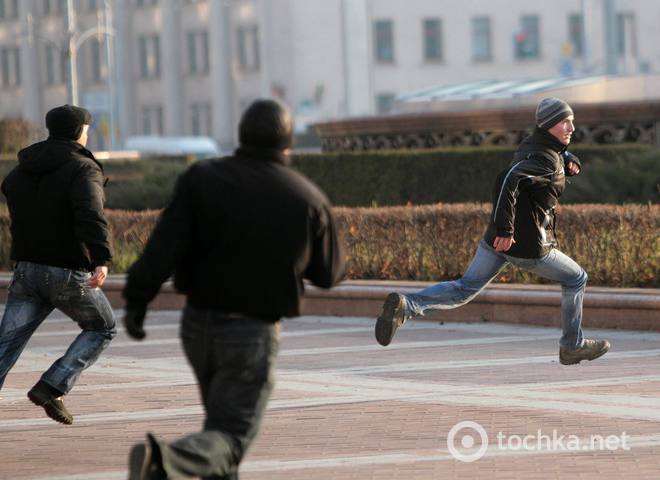 Задержание оппозиционера в Минске