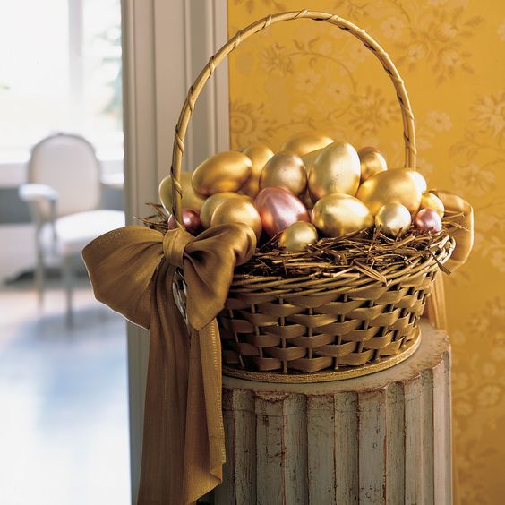 Как красиво декорировать пасхальную корзинку