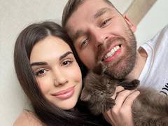 Андрій Рибак с невестой