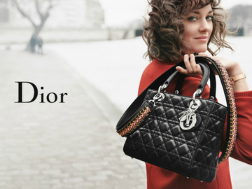 Марион Котийяр в рекламе Dior