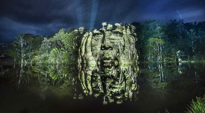 Стрит-арт в лесах Амазонки