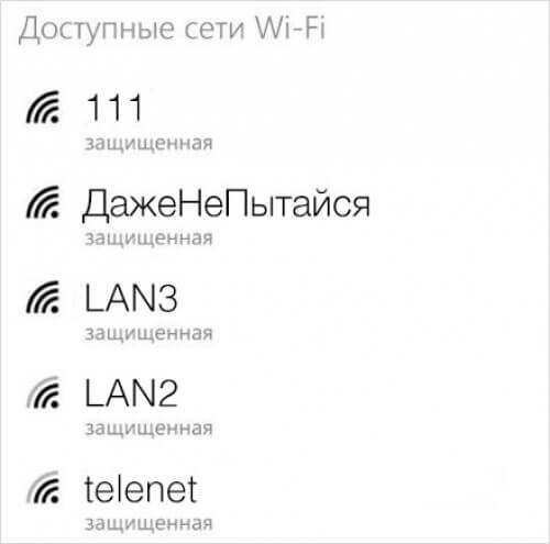 Самые креативные названия Wi-fi сетей