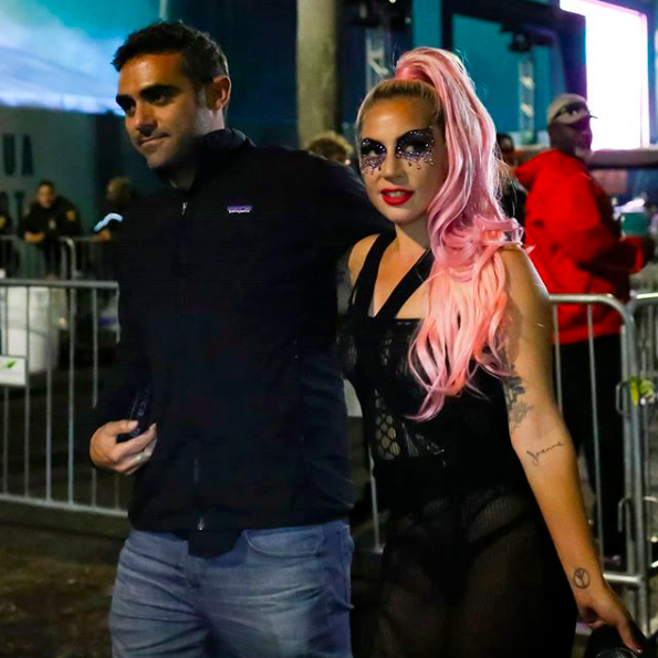 Леді Гага і Майкл Поланскі на "Суперкубку 2020"