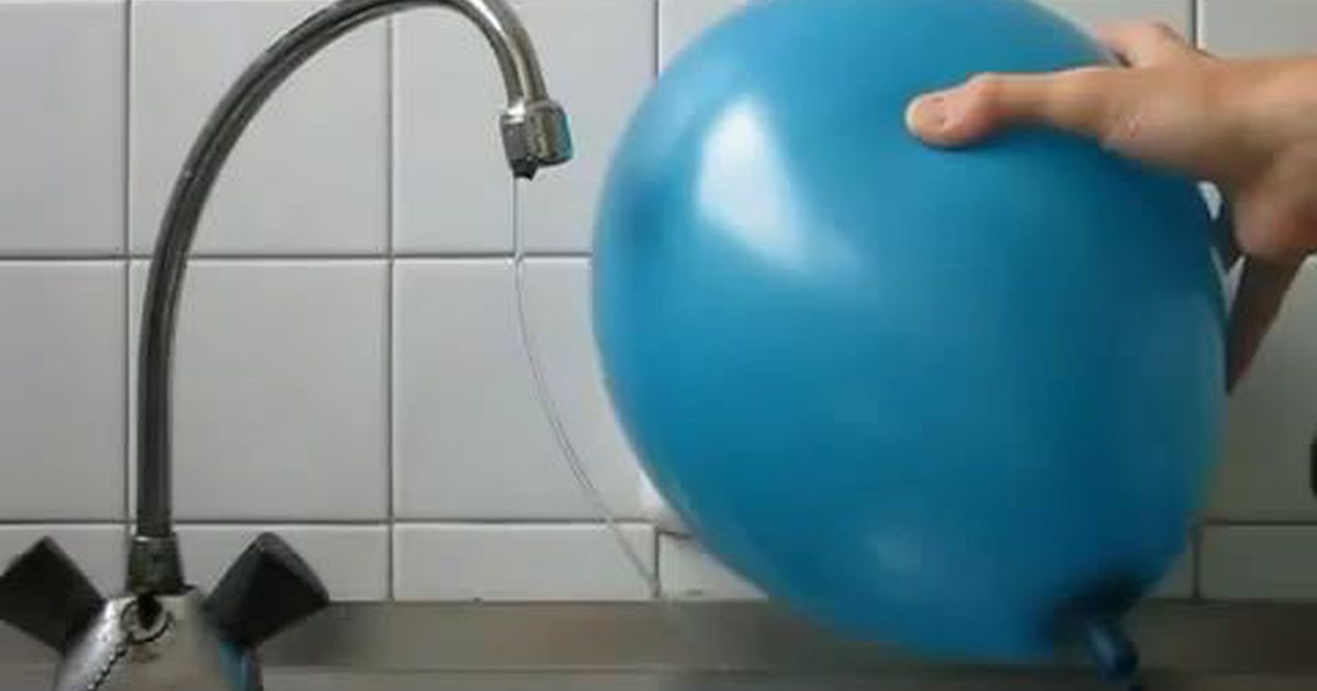 Налить воду в шар