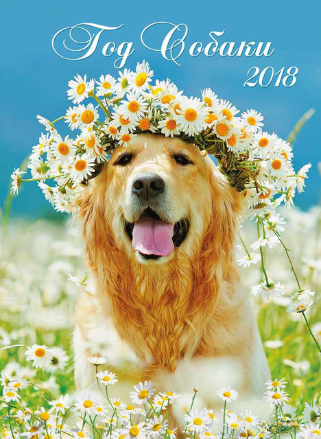 Позитивного Нового года собаки 2018