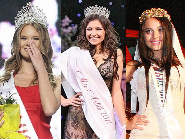 Победительницы конкурсов красоты Мисс Киев, Мисс Львов и Мисс Донбасс
