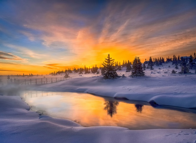 Зимняя Норвегия: удивительные фото, от которых захватывает дух