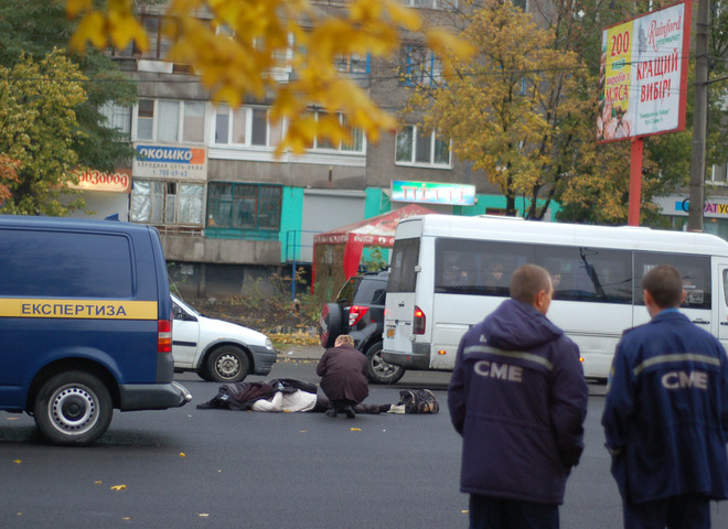 Авария на переходе в Днепропетровске