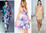 Модные образы в расцветке tie-dye