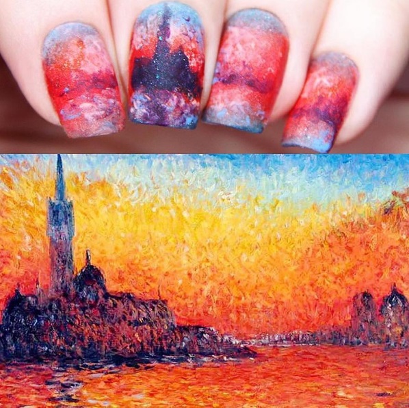 Идеи летнего маникюра: живопись на ногтях 