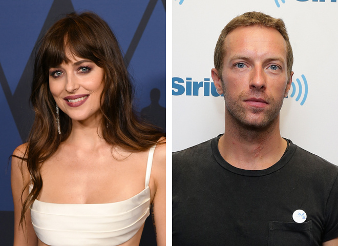 Дакота Джонсон и Крис Мартин