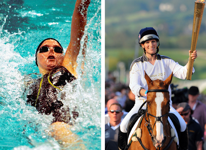 Княгиня Шарлен і Зара Філіпс