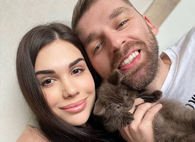 Андрій Рибак с невестой