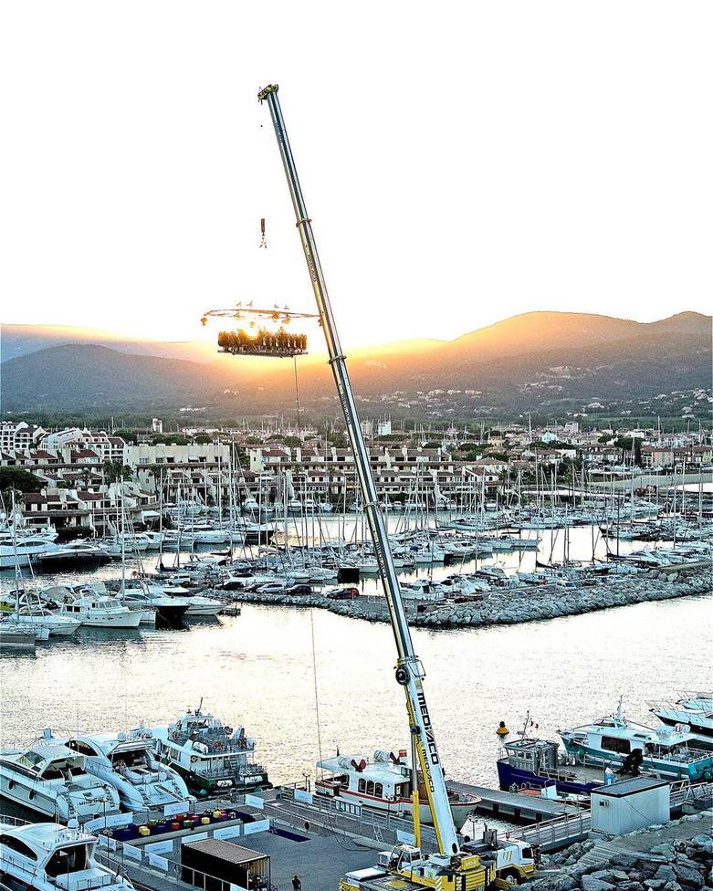 10 самых оригинальных ресторанов мира: Dinner in the Sky