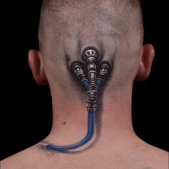 Невероятные и жутковатые 3D тату