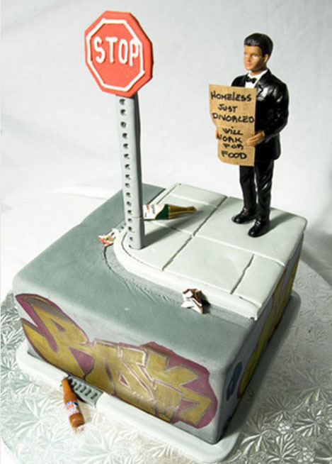 Креативные торты для разводов