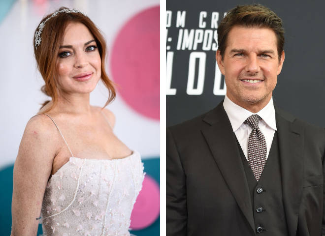 Линдси Лохан и Том Круз