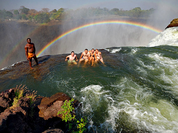 Диявольський басейн, Зімбабве. Африка фото