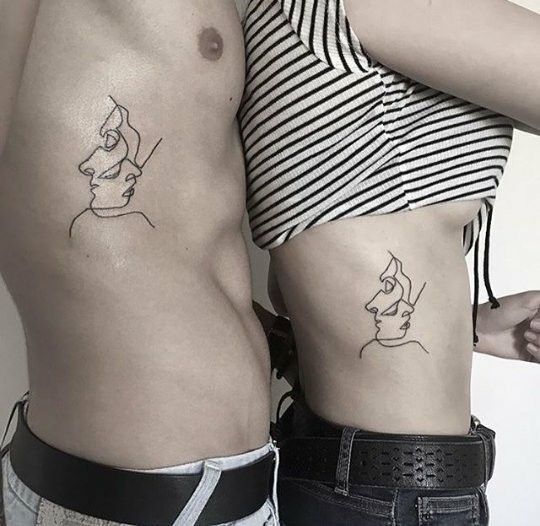 Парные татуировки: ТОП-15 идей