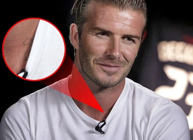 Дэвид Бэкхэм, тату