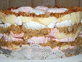 Орехово-зефирный торт
