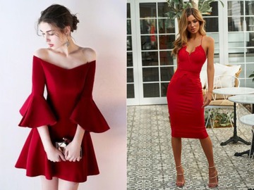 Червона сукня на День святого Валентина