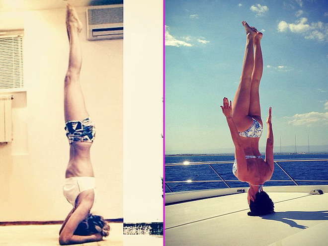 Кто круче стоит на голове: Даша Астафьева и Вера Брежнева