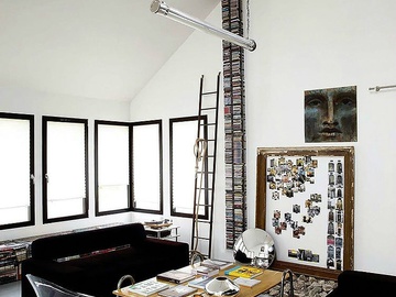 Інтер'єр дизайнера: чорно-біла квартира в Парижі