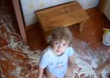 Папа уснул на пол часа ))