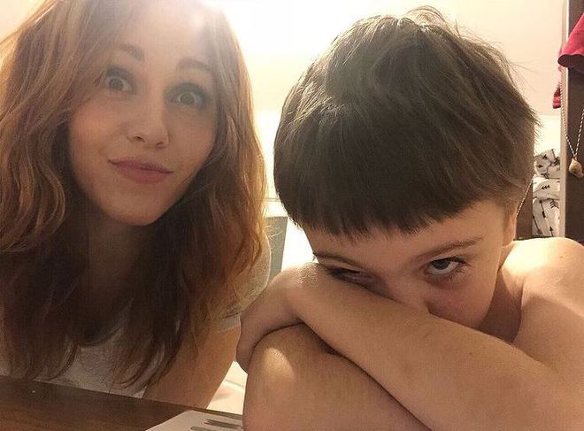 Alyosha с сыном Романом