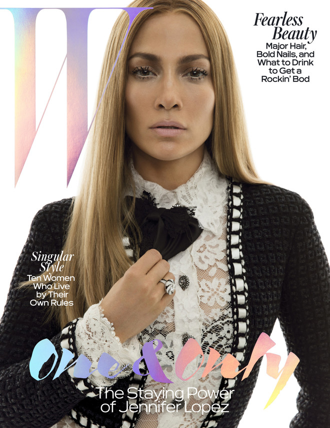 Дженнифер Лопес на обложке журнала "W Magazine" 