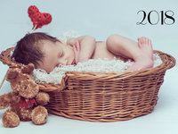 Нежные обои с Новым годом 2018