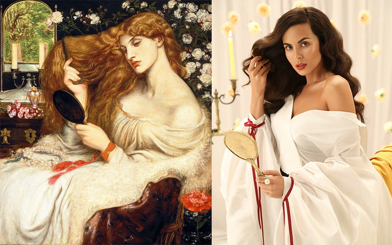 Настя Каменских воспроизвела шедевры великих художников в новом клипе "Обіцяю"