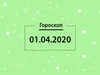 Гороскоп на квітень 2020