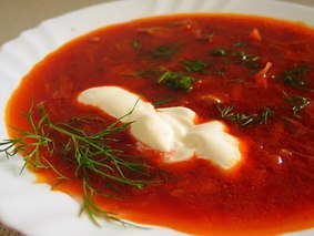 Борщ без мяса - очень вкусно и полезно