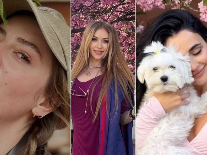 Петрожицька, Валевська й Трінчер виставили свої фото у квітучих сакурах