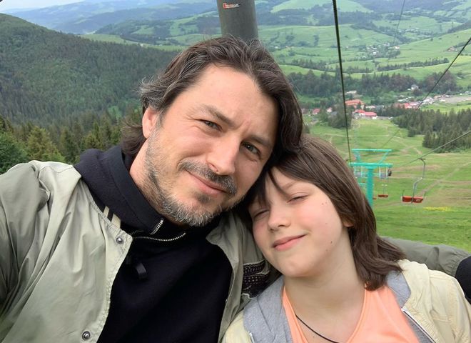 Сергей Притула с сыном