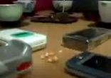 pop corn with cell phones