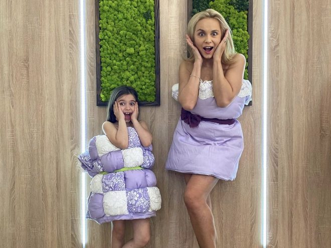 Лилия Ребрик с дочерью Дианой