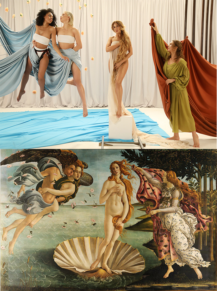 Настя Каменских воспроизвела шедевры великих художников в новом клипе "Обіцяю"