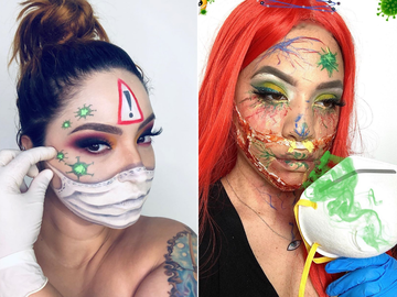 Намалювати обличчя: талановиті візажисти показали, як фарбуватися, якщо ти носиш маску