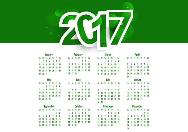 Календарь 2017 года