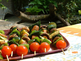 Овощной шашлык