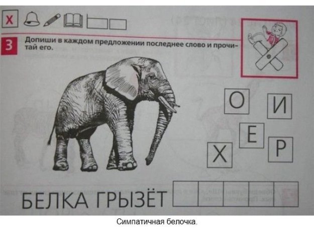 Интересные задания в современных учебниках