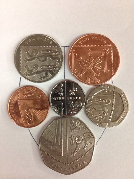 Если сложить Британские монетки вместе, то они создадут щит.