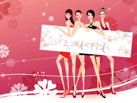 Длинноногие красотки на 8 марта