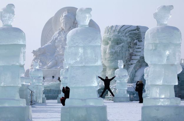 Удивительные ледяные сооружения