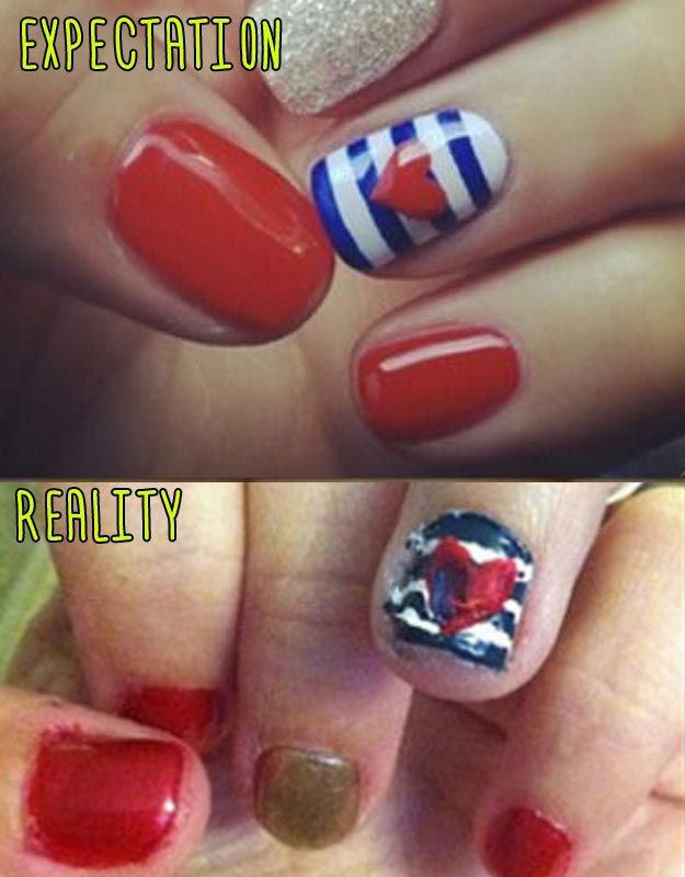 Маникюр. ожидание и реальность