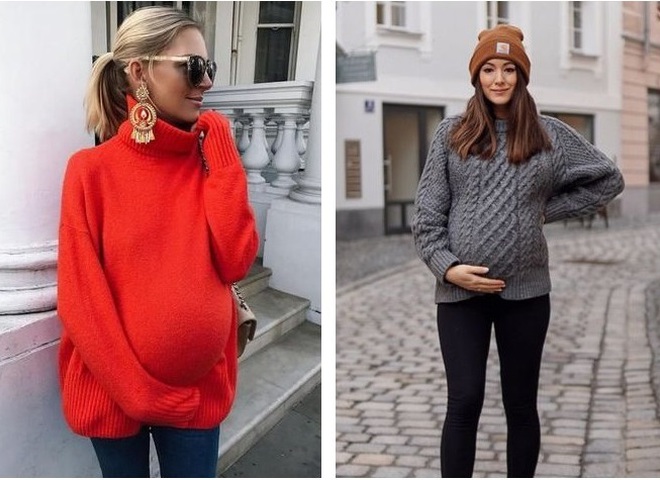 Как одеваться беременным осенью и зимой?